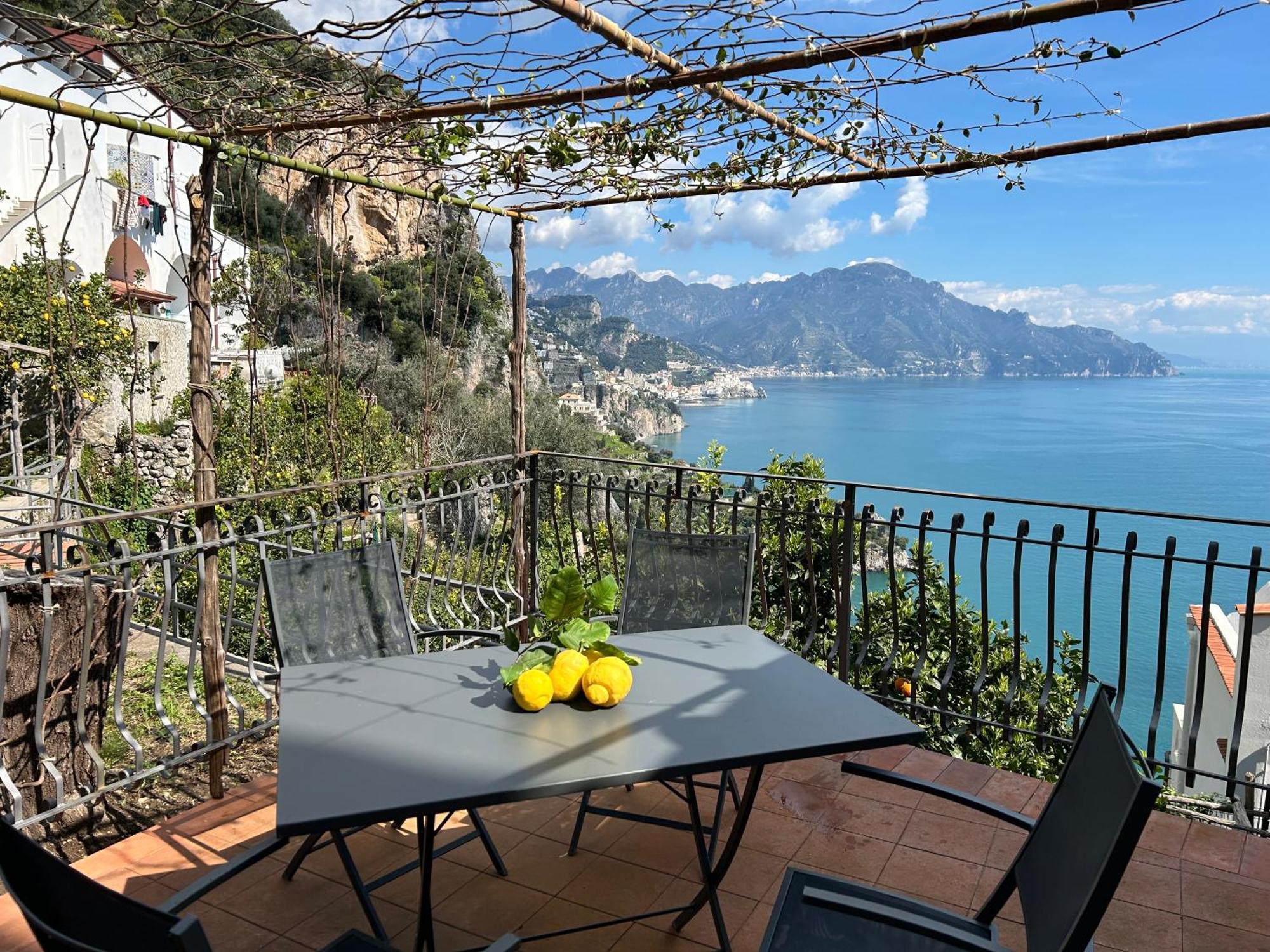 Amalfi 51 Con Vista Mare, Giardino E Terrazze Villa Conca dei Marini Exterior foto