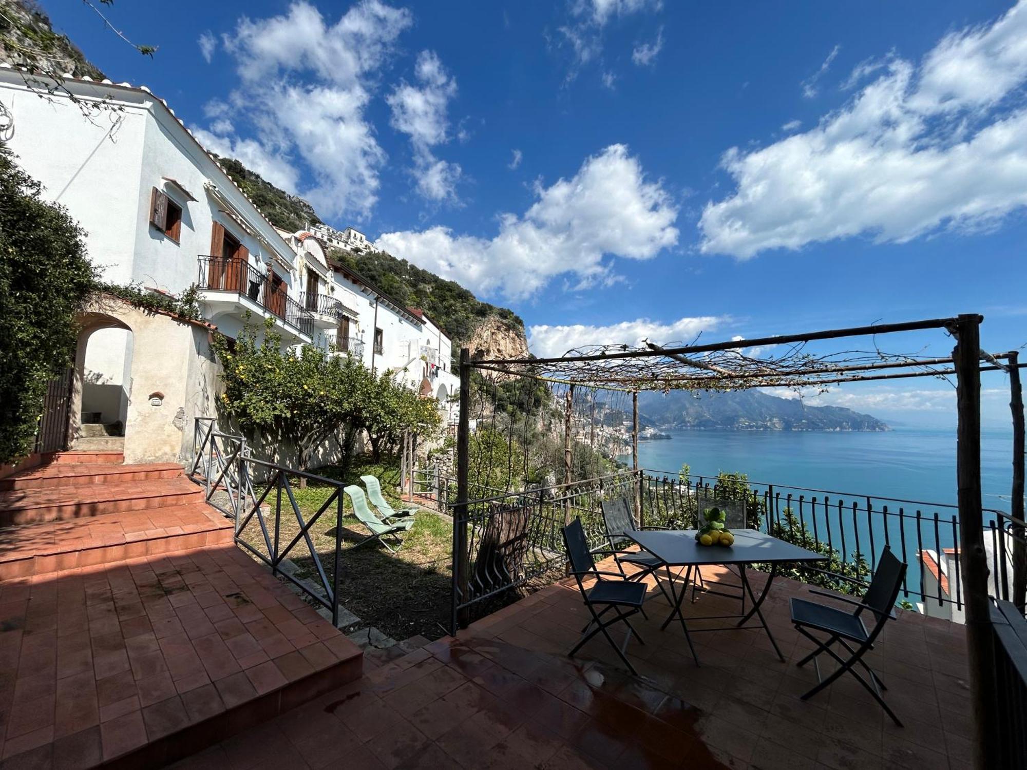 Amalfi 51 Con Vista Mare, Giardino E Terrazze Villa Conca dei Marini Exterior foto