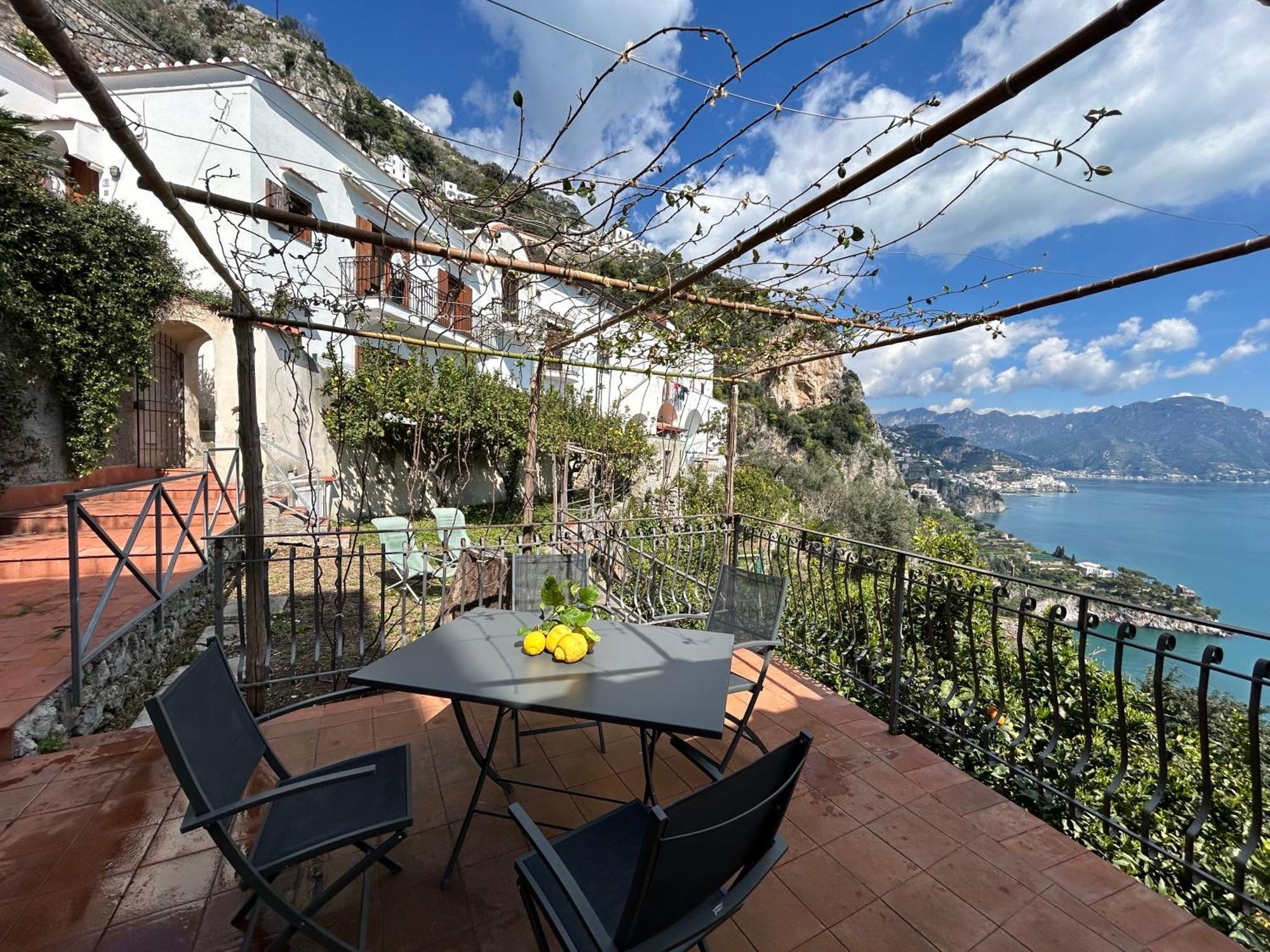 Amalfi 51 Con Vista Mare, Giardino E Terrazze Villa Conca dei Marini Exterior foto